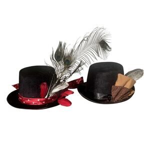 Handmade Mad Hatter or Steampunk Halloween Costume Hats